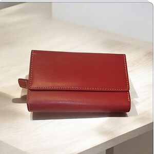 Mundi Ladies Leather  Wallet,Red